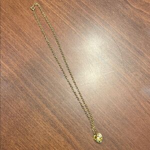 Gold Iridescent Heart Necklace